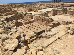 View of some of the Paphos archaeological site