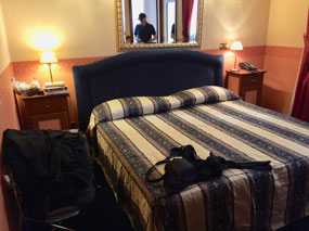 Our bedroom in Rome
