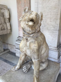 Carved dog