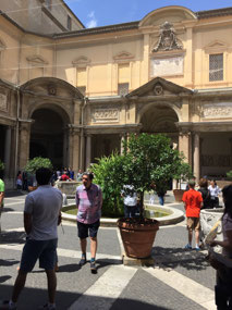 Courtyard at the Vatican Museum