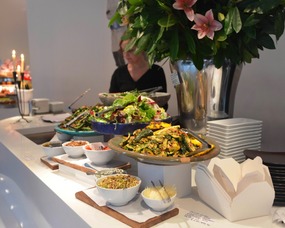 An array of salads at Ottolenghi