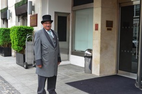 Doorman in typical garb