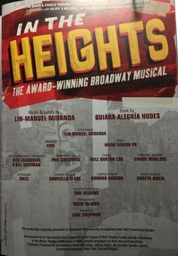 In The Heights Playbill