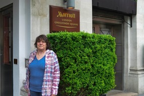 Melissa at Hotel Entry