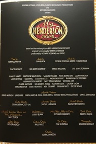 Mrs. Henderson Playbill