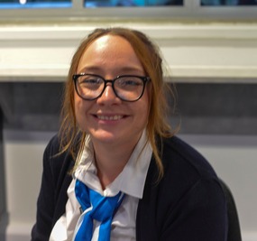 The Port worker who checked us in for embarkation