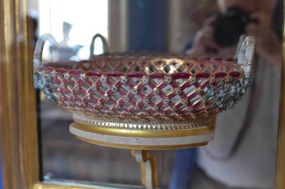 A porcelain basket