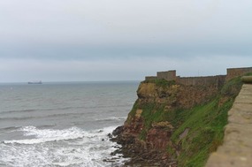 Cliffs behind the Priory