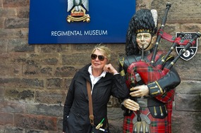Linda with the piper
