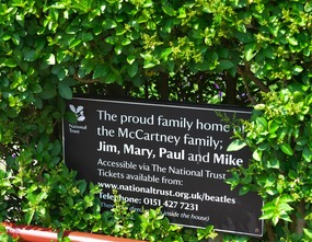 Plaque at Paul's home