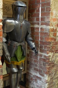 We are greeted by a suit of armor