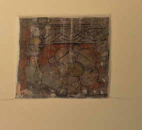 Newly discovered Tudor Rose on church wall