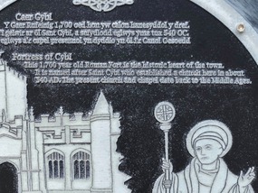 Plaque describing church