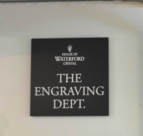 Engraving department signage