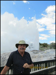 A sponteneous geyser eruption