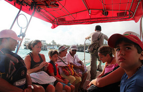 Small boat to ferry