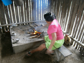 Making Yucca bread