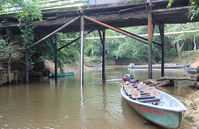 Reaching the bridge