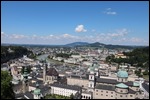 View down over Salzburg from Hohensalzburg castle