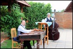 Entertained by three piece Hungarian band