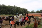 Riding school for children on Hungarian farm