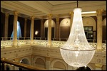 The chandelier at the Grosvenor Hotel