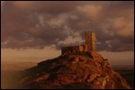 A postcard of St Michael's church on Brent Tor