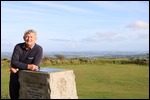 Peter at Kit Hill.  Plymouth in background.