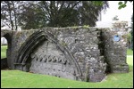 One arch survives of the Abbey Cloisters