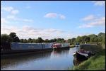 Lots of canal boats moored