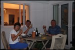 To top off a great day...dinner on the patio