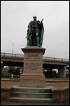 Statue at the docks in Grimsby