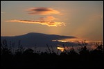 Sunrise while travelling to Dublin