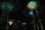 The light show was spectacular