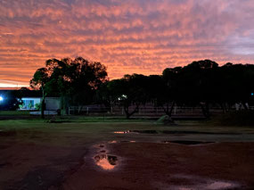 Beautiful sunset behind Keller Hill