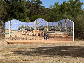 Love this mosaic in Wongabirri Park