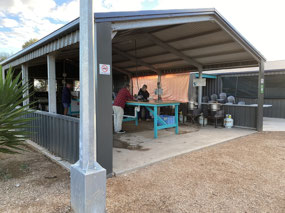 Fish cleaning shed at Foreshore CP