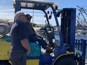The ex farmer who was loading the tubs
