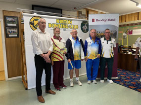 Third place in the men's triples.