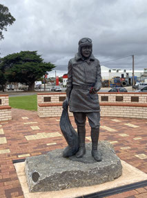 2018 sculpture of Harry Butler