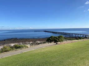 Port Victoria jetty & a rocky beach