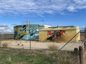 Coobowie Water tank artwork