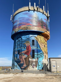 Port Vincent water tower art.