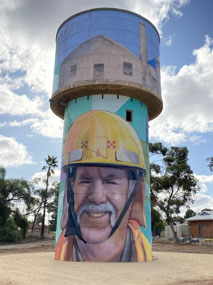 John Hansen on Snowtown Water Tower