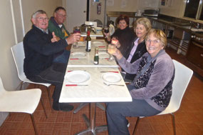 Dinner in the Camp Kitchen.  Thanks Margaret