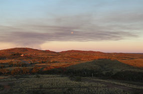 Colours of the ranges as the sun set.