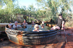 A swim in the Hot Tub on Sunday afternoon