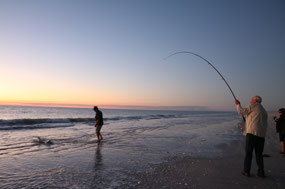 Or has John caught it?  Helping get it to shore 
