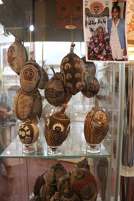 Petrina Bedford's carved Boab nuts