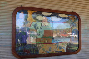 Images on the wall of the VC